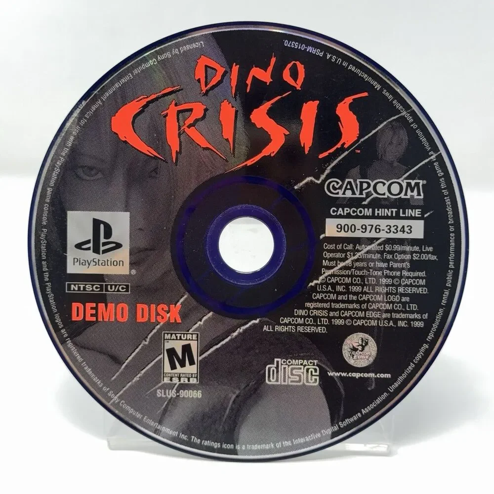 Dino Crisis Demo Disc Sony PlayStation PS1 Disc Only Tested